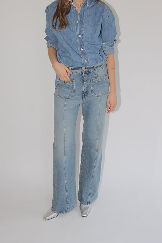 SUNFLOWER, Flare Jeans, Light Blue Vintage