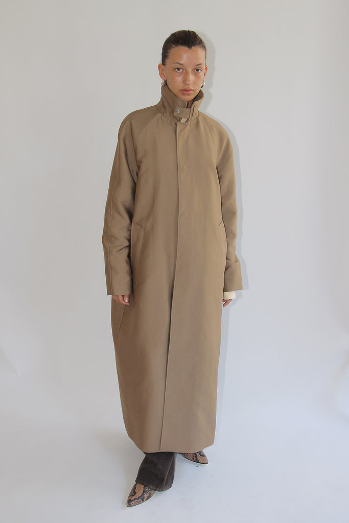 SUNFLOWER, Raglan Coat Long, Sand