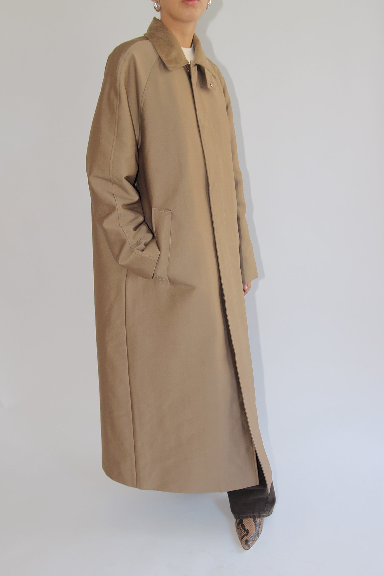 SUNFLOWER, Raglan Coat Long, Sand