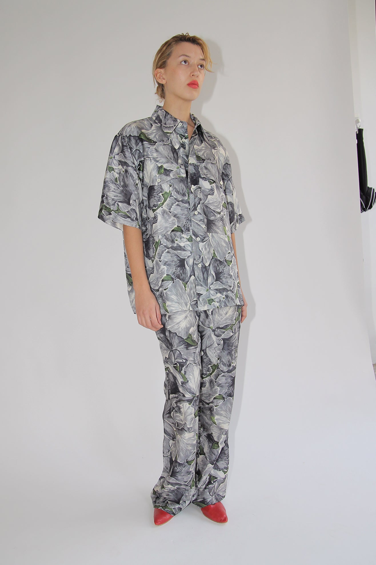 SUNFLOWER, Silk Shirt AOP, Floral Print