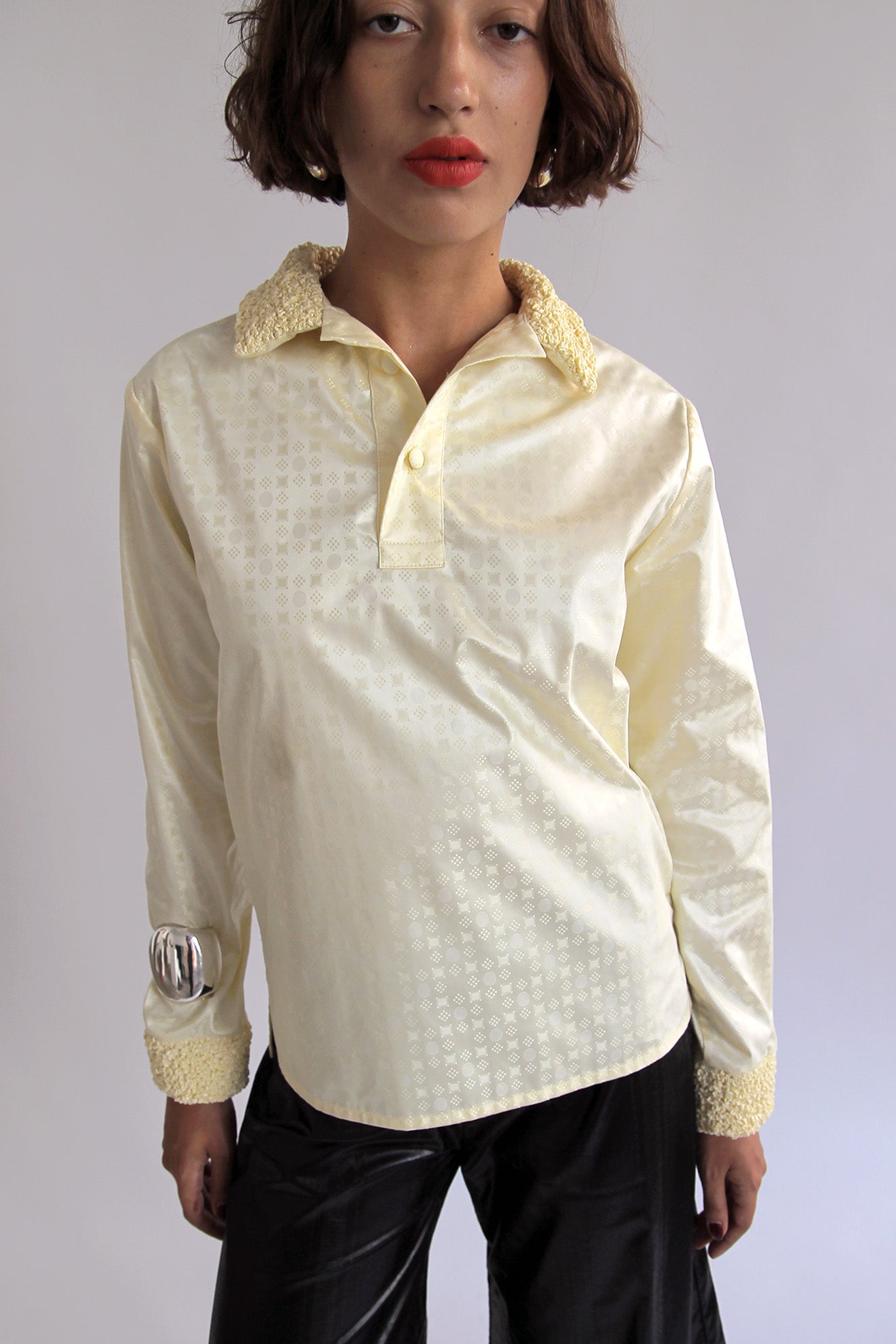 SUPER YAYA, Paolo Polo Plain Shirt, Soft Yellow