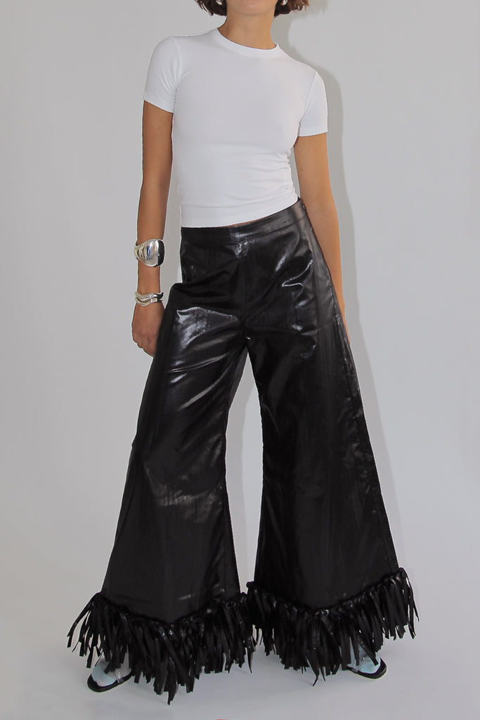 SUPER YAYA, Confetti Long Pants, Soft Black