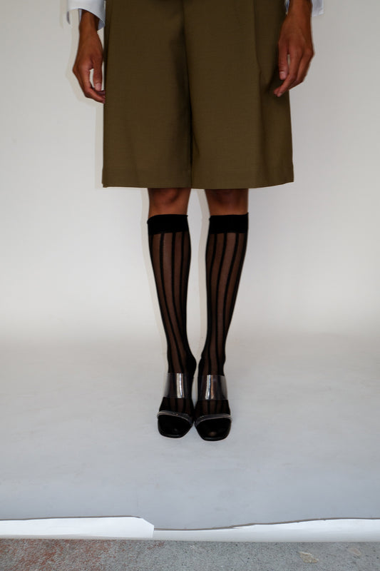 SWEDISH STOCKINGS, Siri Stripe Knee-Highs