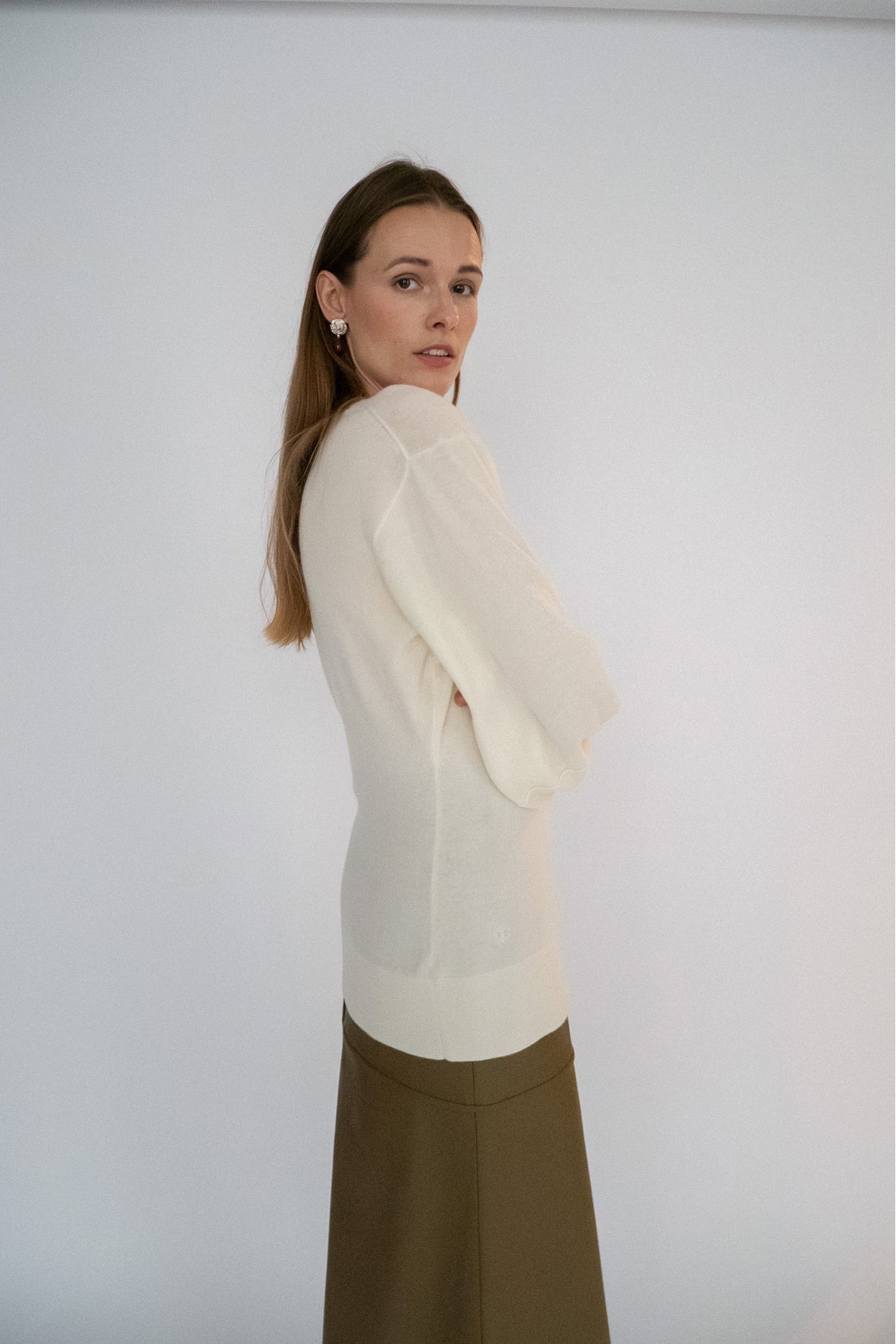 THE GARMENT, Como Sleeve Cardigan, Ivory