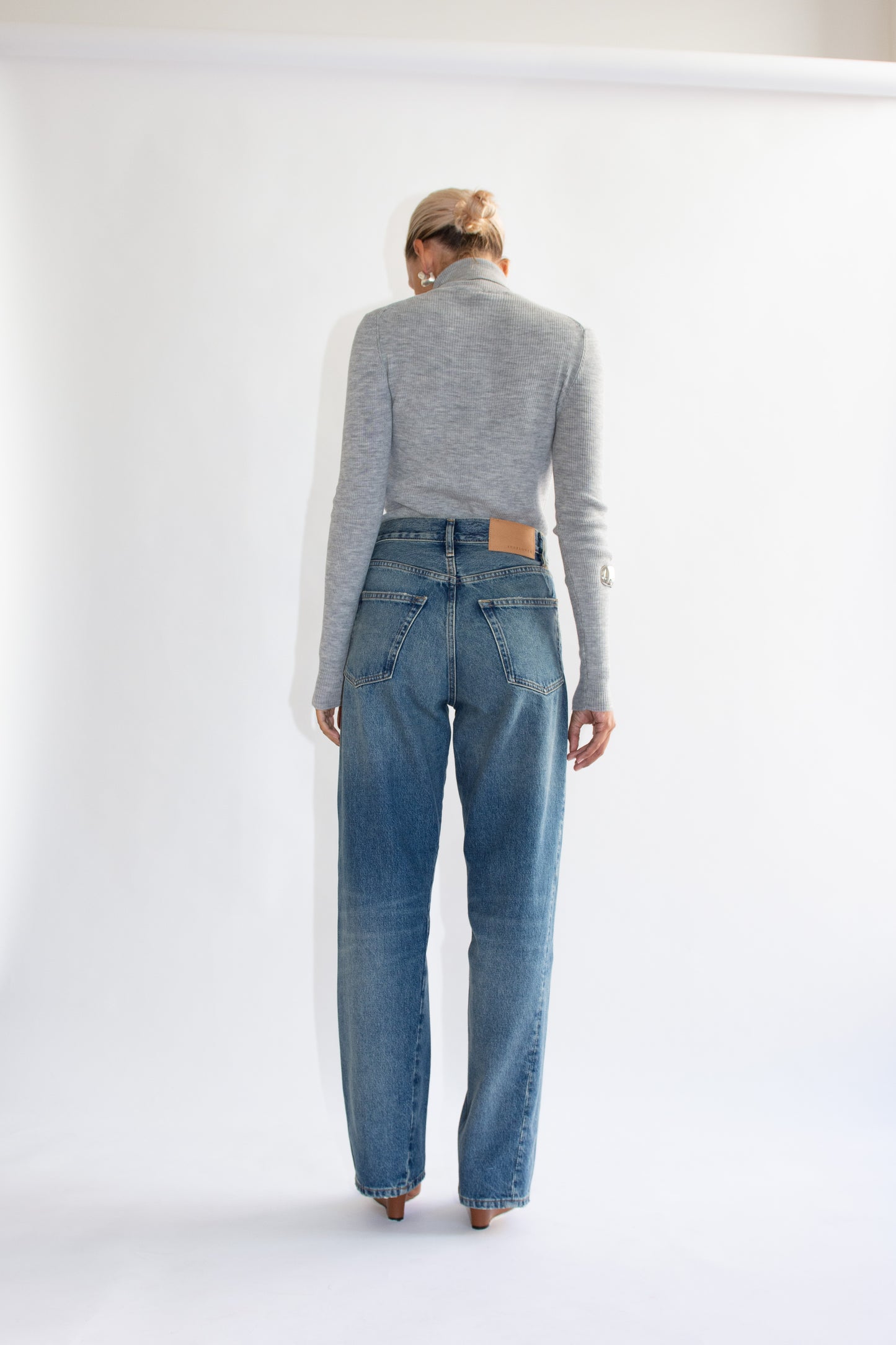 SUNFLOWER, Wide Twist Jean, Dark Blue Vintage
