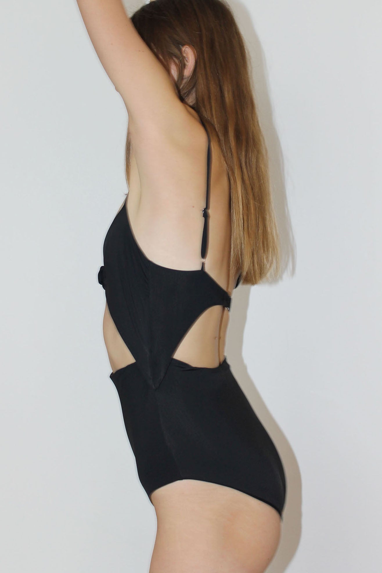 MARA HOFFMAN, Kia Swimsuit, Black, Side