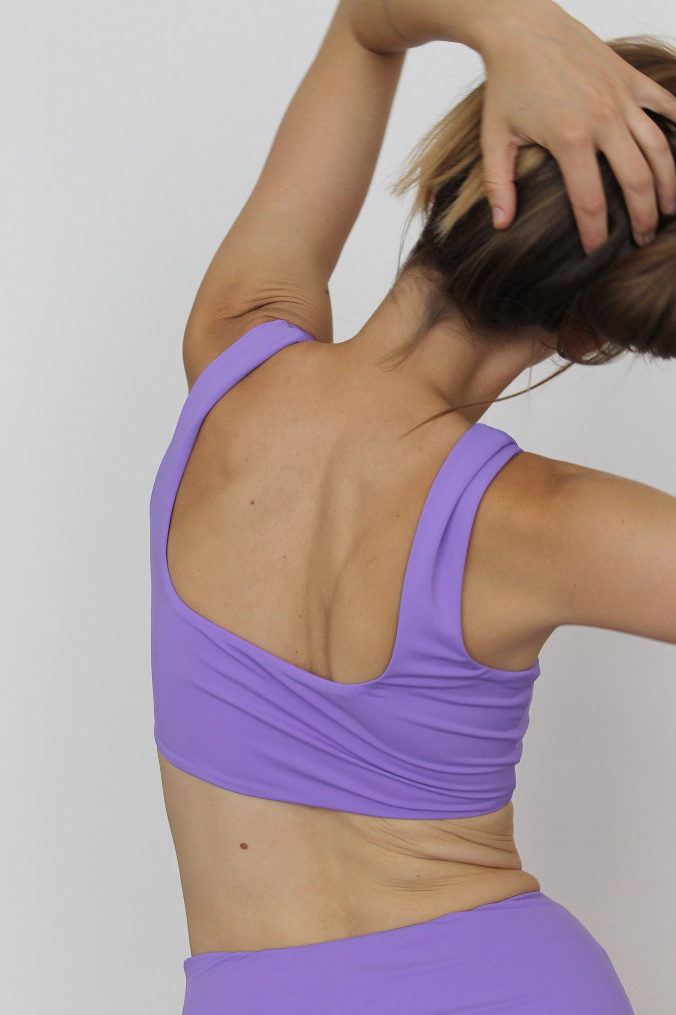 MARA HOFFMAN, Raina Bikini Top, Lilac, Back