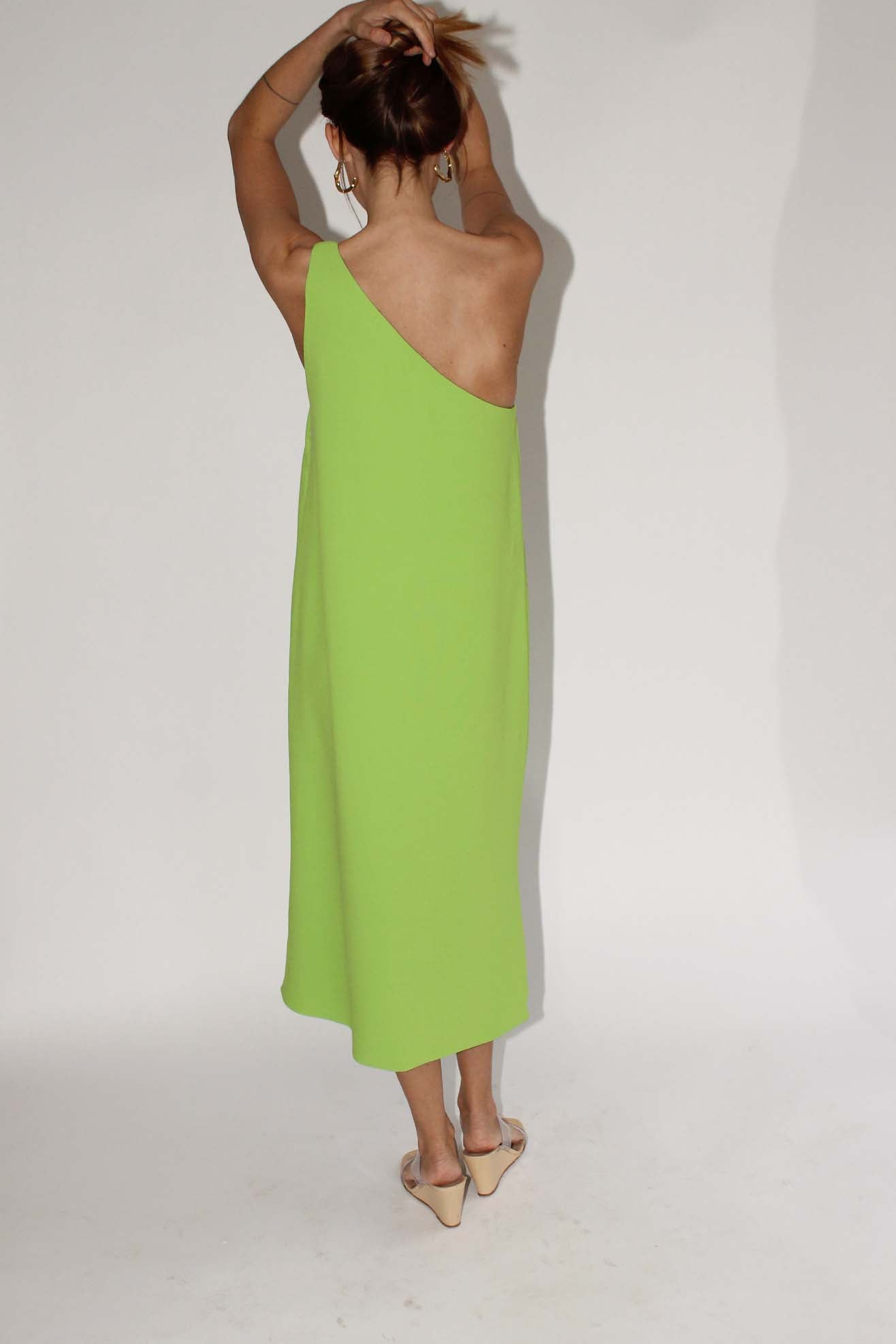 MR. LARKIN, Oda Dress, Lime
