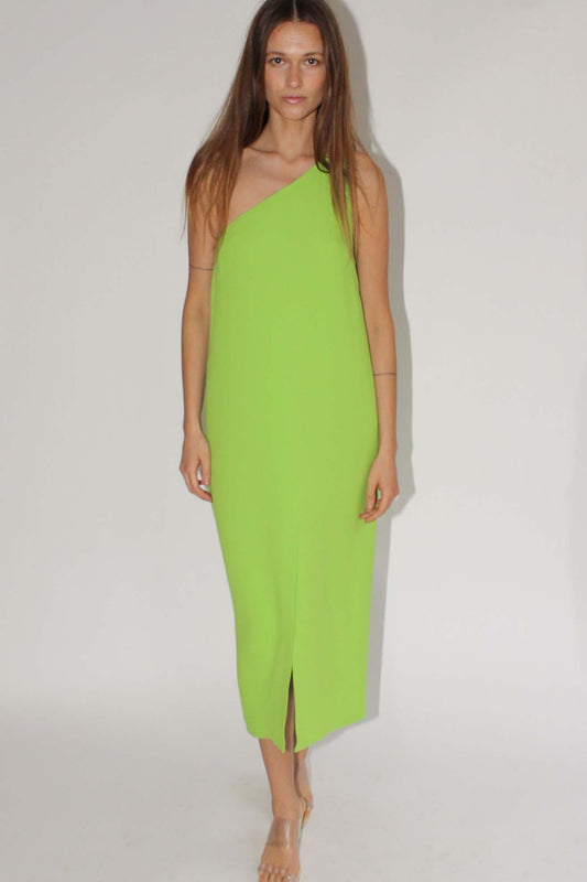 MR. LARKIN, Oda Dress, Lime