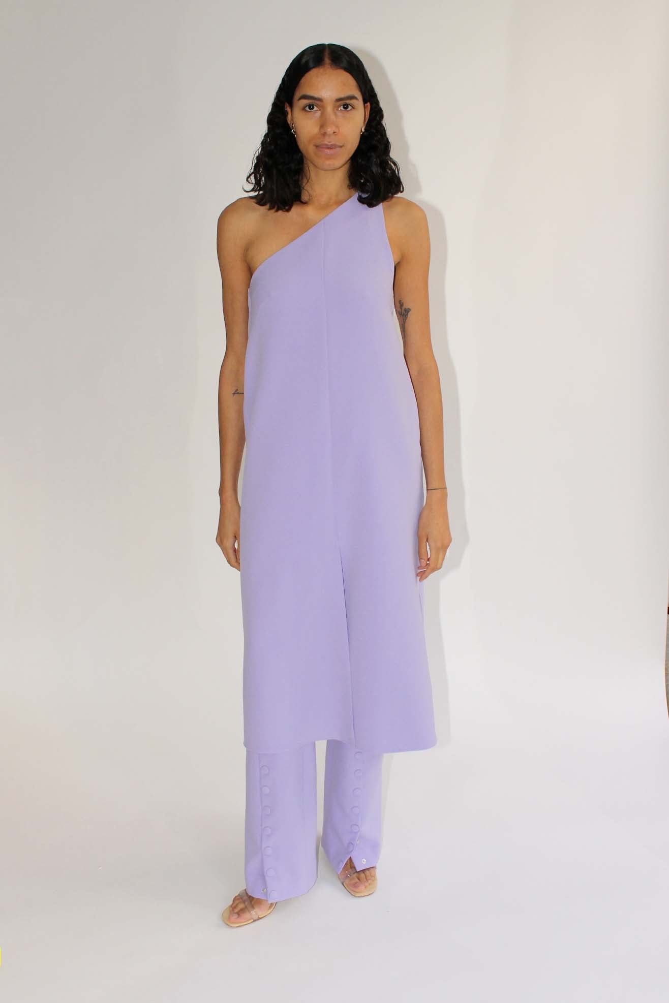 MR. LARKIN, Oda Dress, Purple