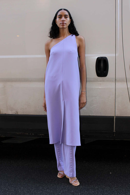 MR. LARKIN, Oda Dress, Purple