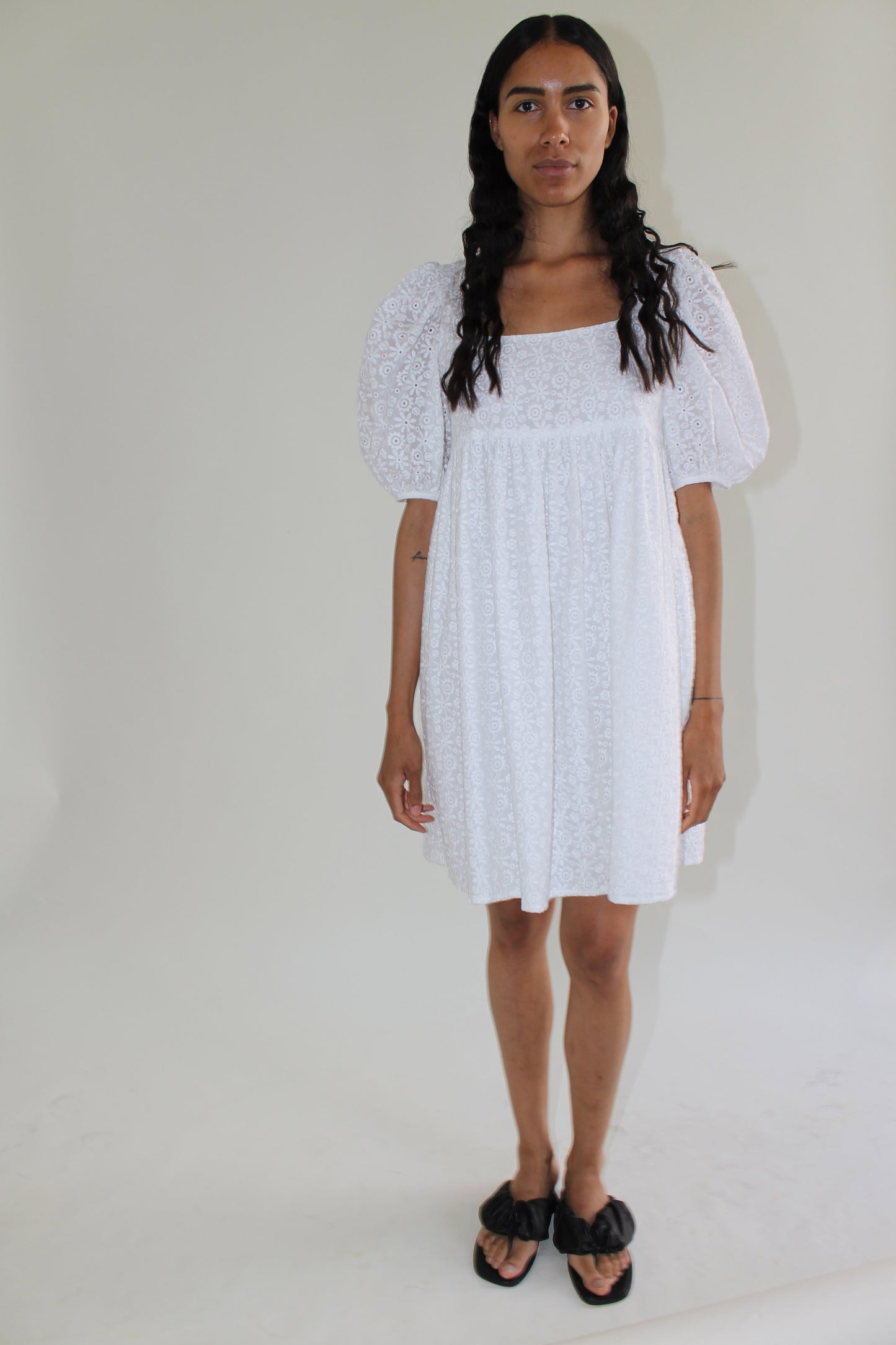 MR. LARKIN, Olivia Dress, Floral Eyelet