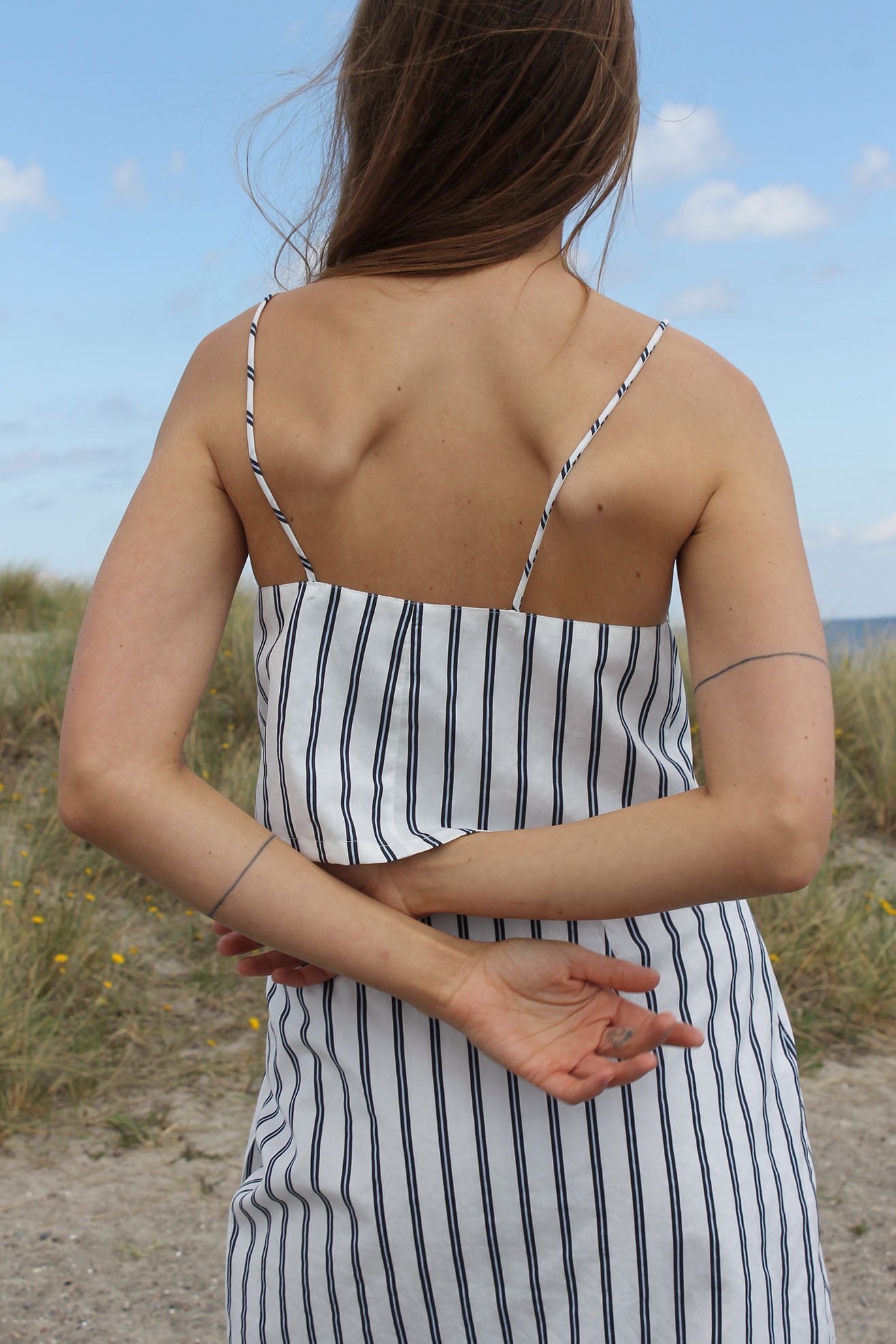 MR LARKIN, Quinn Top, Deco Stripe