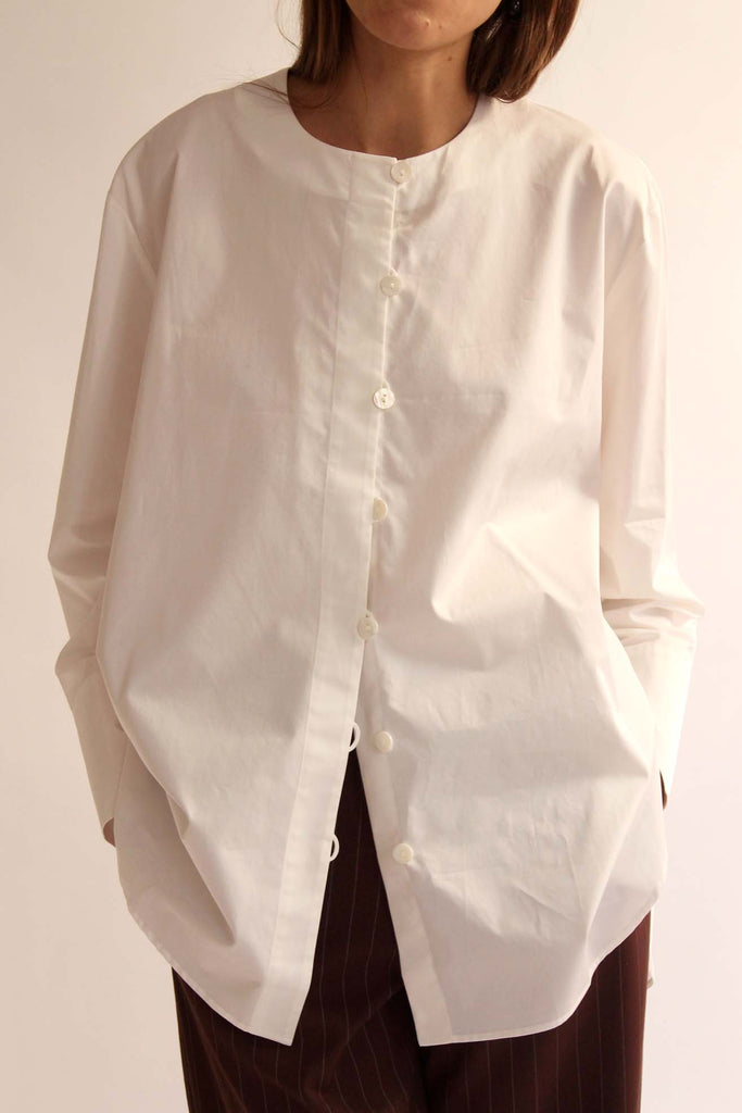 MR. LARKIN, Rainey Shirt, White