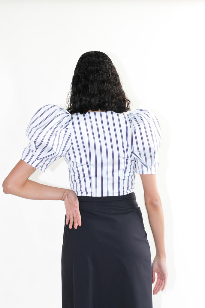 MR LARKIN, Rose Top, Deco Stripe
