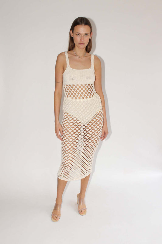 NIA THOMAS, Oshun Dress, Cream