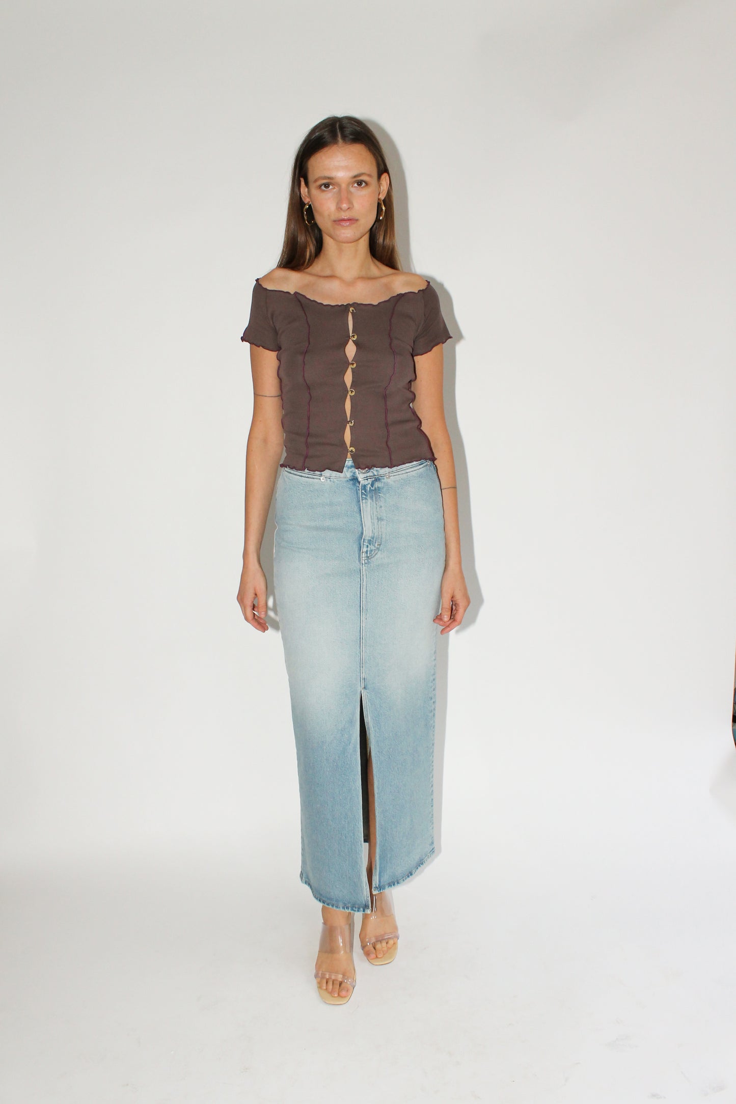 SUNFLOWER, Sara Skirt, Stone Wash Denim (Mr. Larkin Exclusive)
