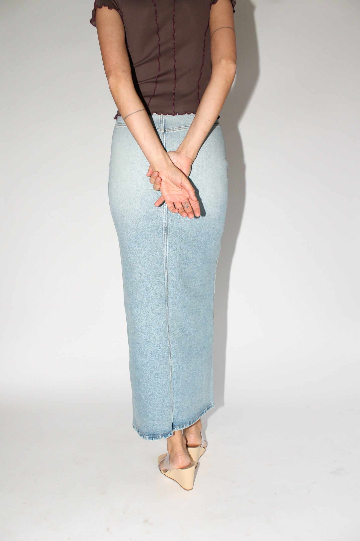 SUNFLOWER, Sara Skirt, Stone Wash Denim (Mr. Larkin Exclusive)
