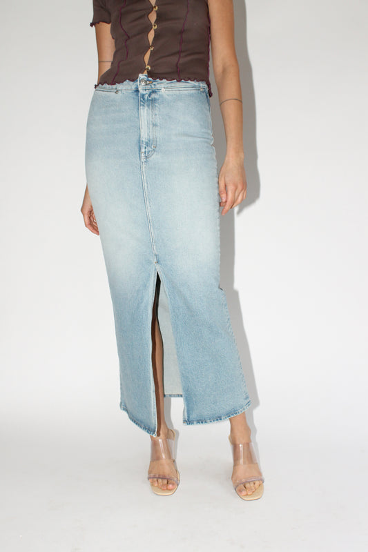 SUNFLOWER, Sara Skirt, Stone Wash Denim (Mr. Larkin Exclusive)