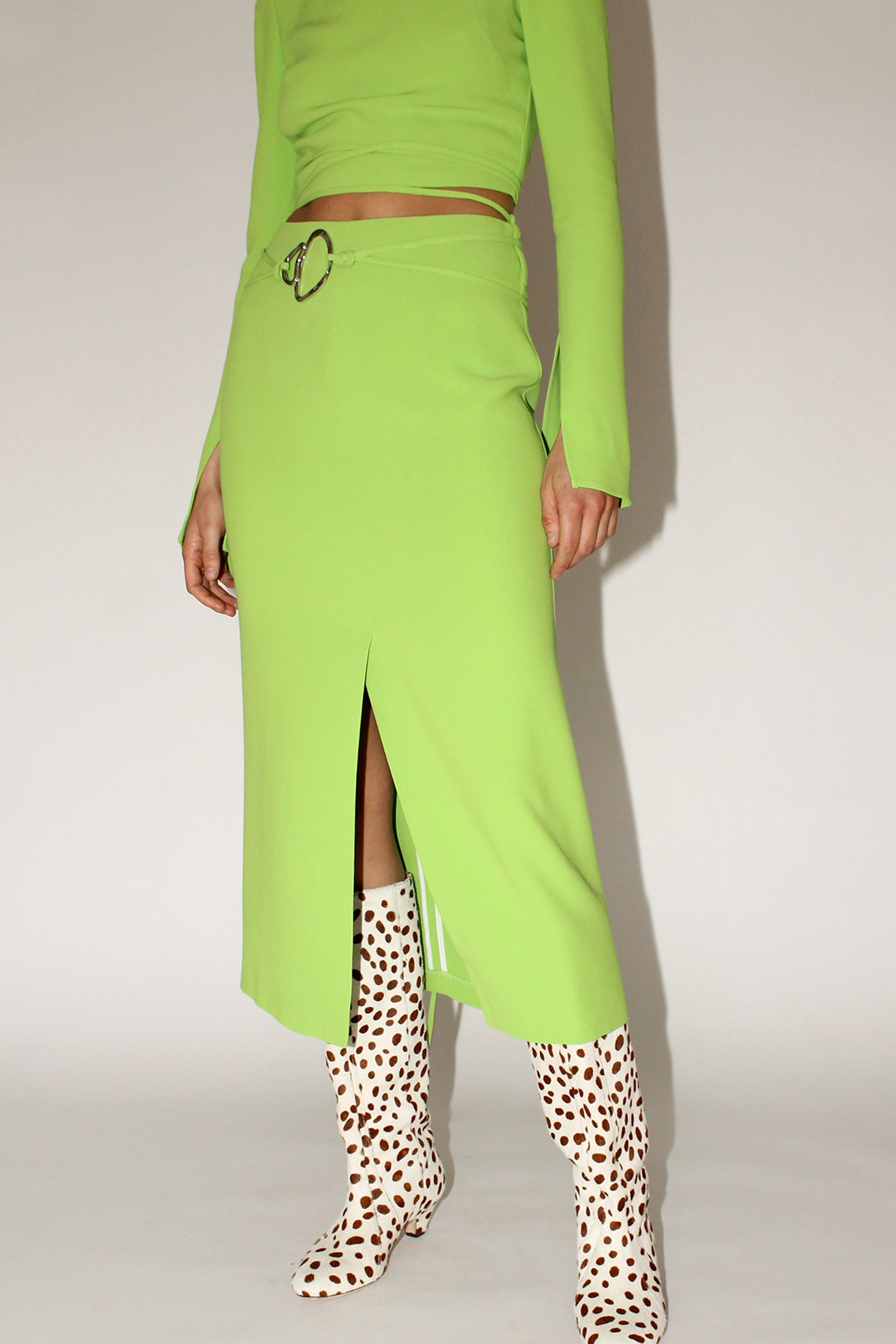 MR. LARKIN x TRINE TUXEN, Petal Belt, Lime