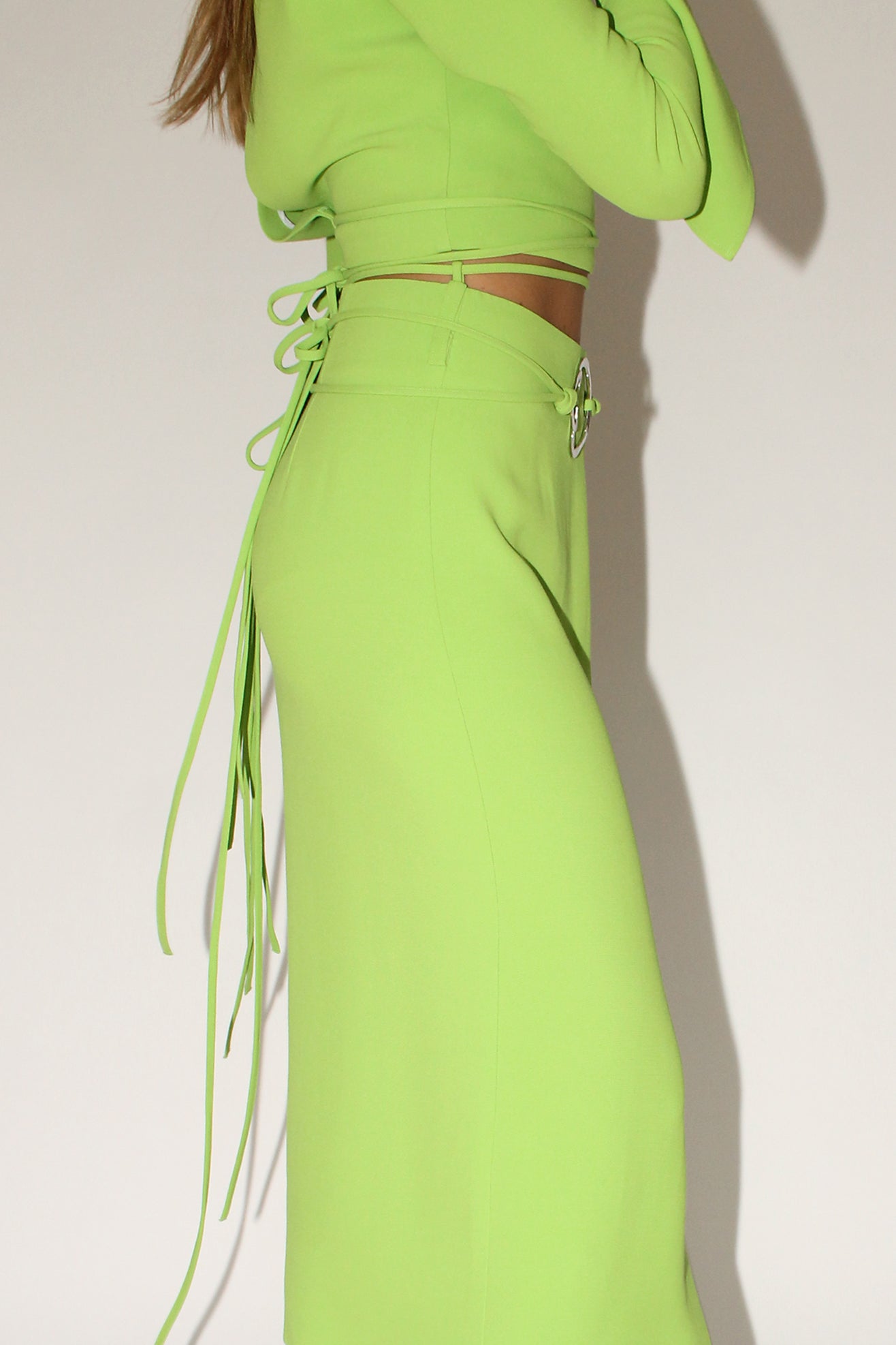 MR. LARKIN x TRINE TUXEN, Petal Belt, Lime